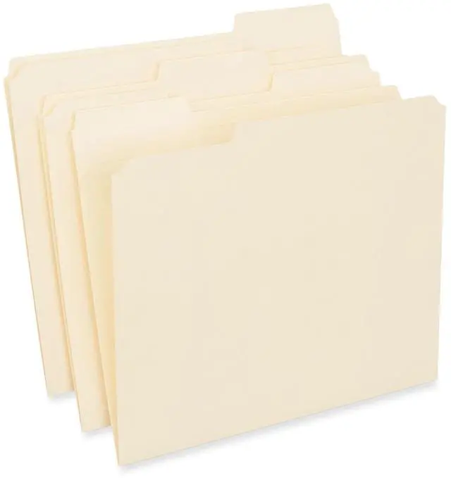 Alt view image 2 of 5 - Universal Top Tab File Folders 1/3-Cut Letter Manila 250/Carton 5508