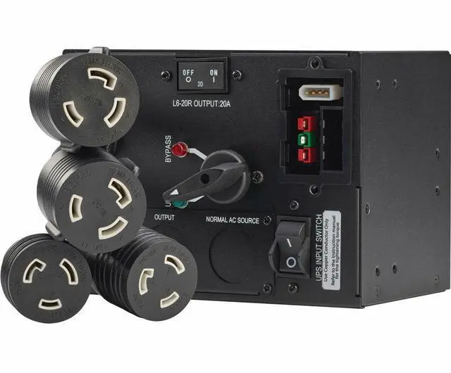 Alt view image 10 of 15 - Eaton Tripp Lite Series 5000VA & 6000VA UPS Battery Backup, 208V, 120V Stepdown Transformer & Maintenance Bypass Switch Accessory Options, AVR, Network Card, Extended Run (SU5-6KVA Series)