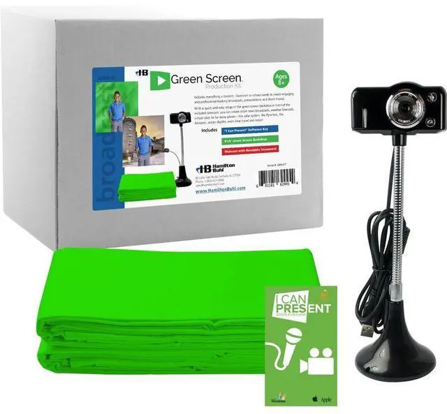 Alt view image 8 of 8 - HamiltonBuhl Steam Education for Green Screen Production Kit