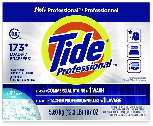 Alt view image 8 of 8 - Tide Professional HE Powder Laundry Detergent 155 Loads 197 Oz. (14055)