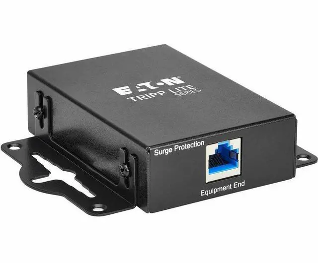 Alt view image 15 of 15 - Eaton Tripp Lite Series In-Line PoE Surge Protector - 1 Gbps, IEC Compliant, TAA - Black - RJ-45 - 1 x RJ-45 - 30 VA - PoE - TAA Compliant