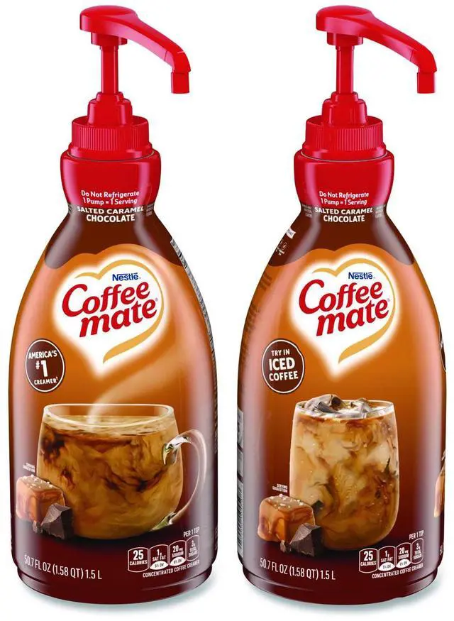 Main image of Coffee-mate Liquid Creamer Pump Bottle Salted Caramel Chocolate 1.5 Liter 79976