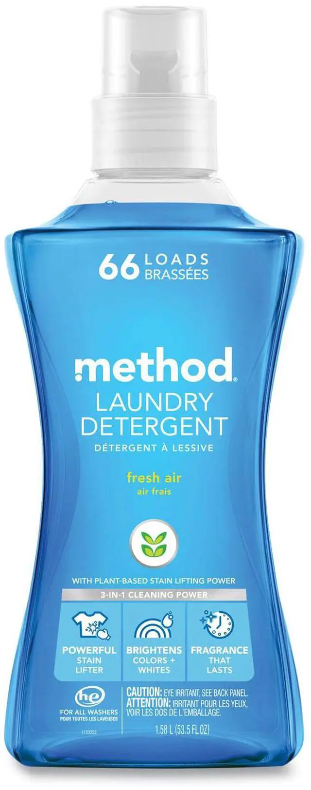 Alt view image 2 of 2 - Laundry Detergent Fresh Air Scent 53.5 oz Bottle 4/Carton 318025