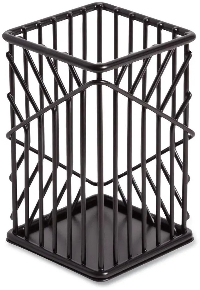 Alt view image 2 of 7 - Vena Pencil Cup 2.76"w x 2.76"d x 4.41"h Black 3835U0624