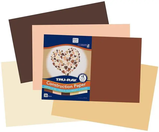 Alt view image 3 of 6 - Tru-Ray Construction Paper 12x18 Assorted Skin Tone Colors 50Ct P102950