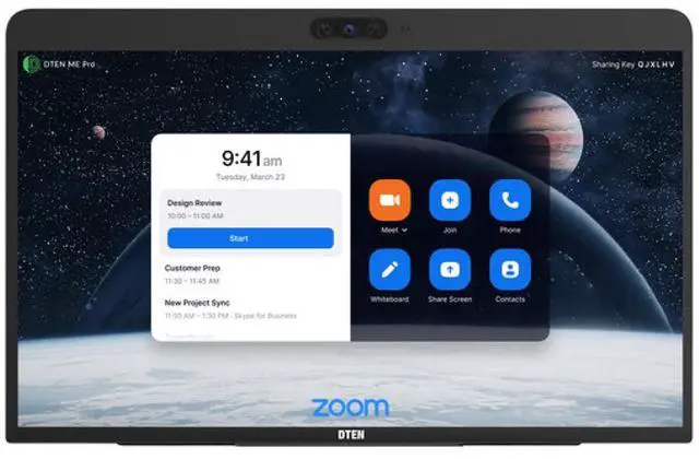 Alt view image 4 of 10 - DTEN DBA0027EA-S1 27" Capacitive ME Pro Touchscreen Monitor Built-in Speakers