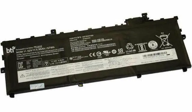 Alt view image 2 of 2 - BTI 01AV494-BTI 11.52V 57WHR LI-ION BATTERY - For Notebook - Battery Rechargeable - Proprietary Battery Size - 4950 mAh - 57 Wh - 11.52 V