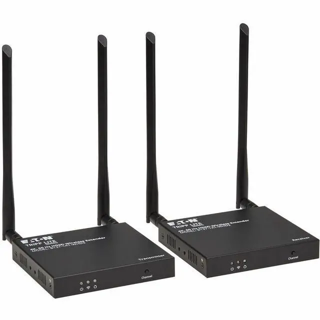 Alt view image 9 of 15 - Eaton Tripp Lite Series HDMI over Wireless Extender Kit w IR, 4K 60 Hz, Wireless HDMI, Switchable Channel, Up to 164 ft. (50 m) - 164.04 ft Range - 1 x HDMI In - 2 x HDMI Out - 1 - 1 - 1080p, 720p - 4