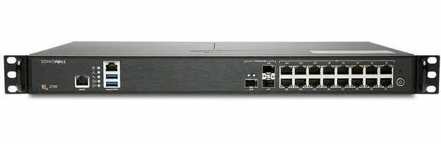 Alt view image 3 of 8 - SonicWall NSa 2700 Network Security/Firewall Appliance - Intrusion Prevention - 16 Port - 10GBase-X, 1000Base-T - 10 Gigabit Ethernet - 5.20 Gbit/s Firewall Throughput - DES, 3DES, AES (128-bit), AES