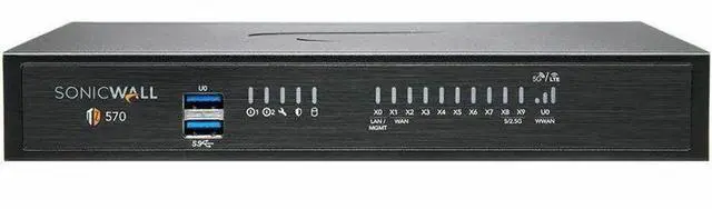 Alt view image 5 of 11 - SonicWall TZ570W Wireless Firewall (Gen 7) w/ Secure Upgrade Plus (3-Year Essential Protection Security Suite) and 1 Year CSE | 03-SSC-3024