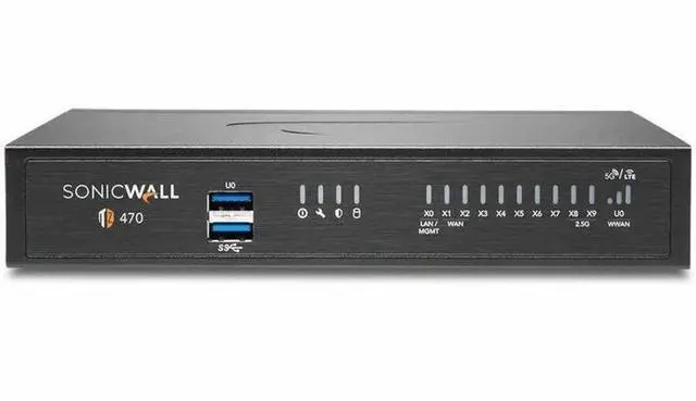 Alt view image 4 of 10 - SonicWall TZ470 Firewall (Gen 7) w/ Secure Upgrade Plus (3-Year Essential Protection Security Suite) and 1 Year CSE | 03-SSC-3012