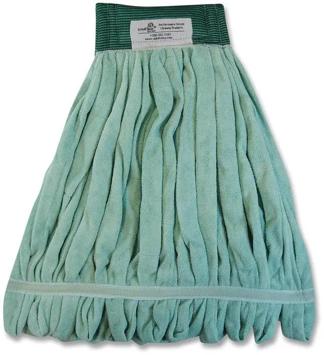 Alt view image 14 of 14 - Boardwalk Microfiber Looped-End Wet Mop Head Medium Green MWTMG