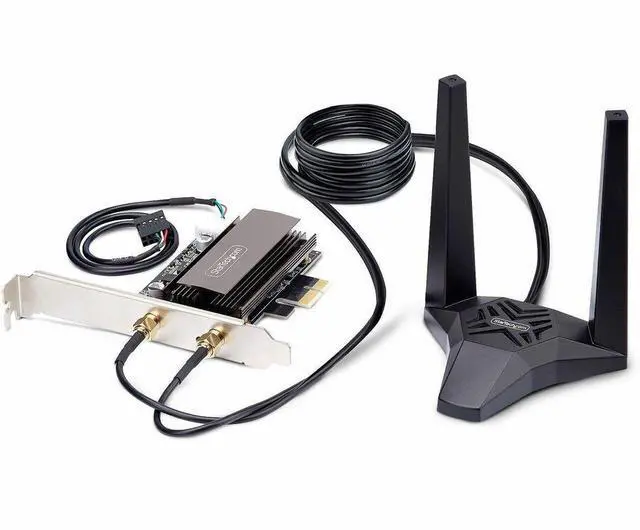 Alt view image 8 of 14 - StarTech Wi-Fi 6E PCIe Network Card with Bluetooth 5.3 PAX2235-WIFI-6E-CARD