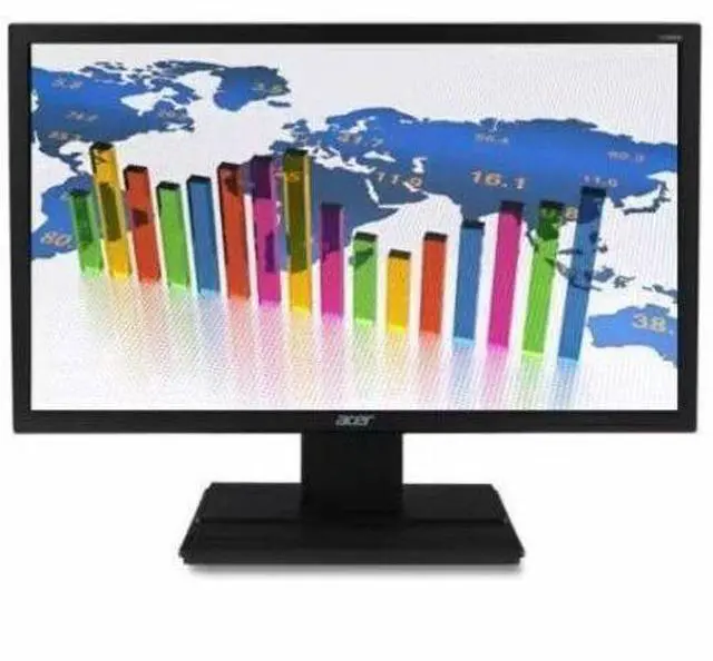 Alt view image 5 of 5 - Acer V206Q A 20" Class LCD Monitor - 16:9 - Black - 19.5" Viewable - 200 Nit - 6 ms - HDMI - VGA
