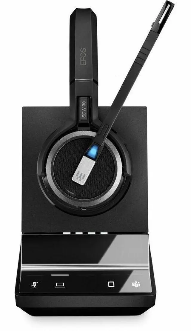Alt view image 2 of 2 - EPOS IMPACT SDW 5033T Headset - Microsoft Teams Certification - Mono - Wireless - DECT - 590.6 ft - 20 Hz to 20 kHz - On-ear - Monaural - Ear-cup - Noise Cancelling, MEMS Technology Microphone - Black