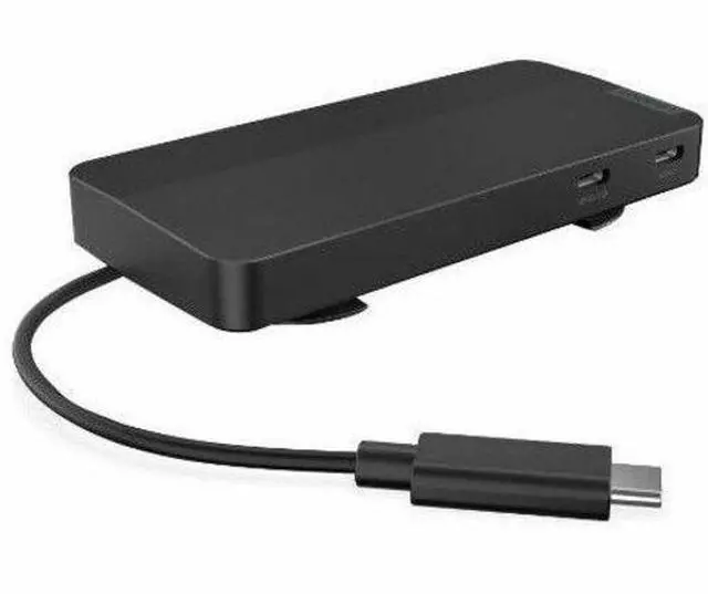 Alt view image 11 of 20 - Lenovo USB-C Dual Display Travel Dock with Adapter