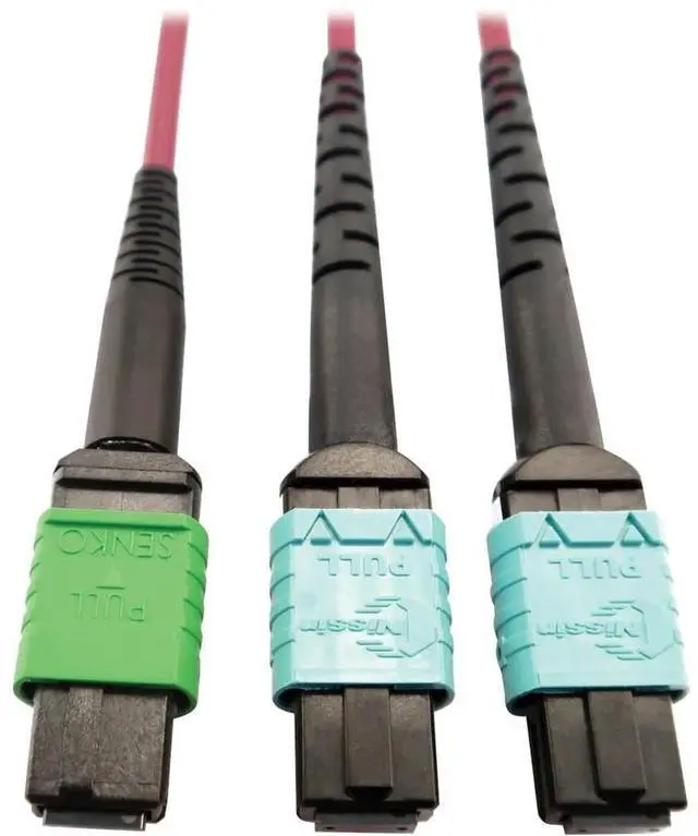 Main image of Tripp Lite 5m 400G Multimode 50/125 OM4 Fiber Optic Cable, Magenta N846D05M16DMG