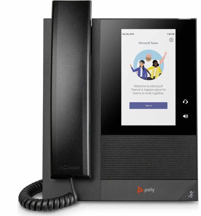 Alt view image 6 of 6 - Poly CCX 400 Business Media Corded Telephone, POE-E TAA, Black 848Z9AA#ABA