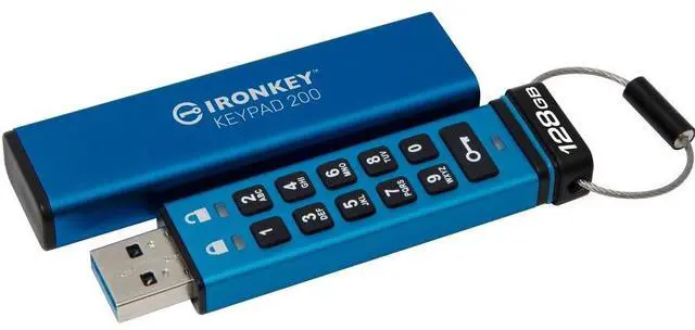 Main image of Kingston Ironkey Keypad 200 128GB Encrypted USB
