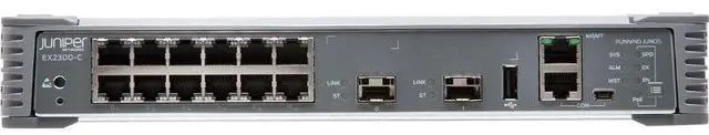 Alt view image 6 of 6 - Juniper EX2300-C Compact Ethernet Switch - 12 Ports - Manageable - Gigabit Ethernet, 10 Gigabit Ethernet - 10/100/1000Base-T, 10GBase-X - 3 Layer Supported - Modular EX2300-C-12P-TAA