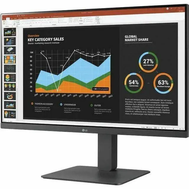 Alt view image 15 of 15 - LG 27BR530Y-B 27" Class Full HD LED Monitor - 16:9 - TAA Compliant - 27" Viewable - Thin Film Transistor (TFT) - LED Backlight - 1920 x 1080 - DVI - HDMI - VGA - DisplayPort
