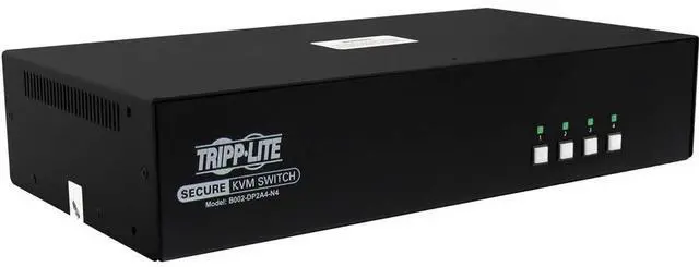 Alt view image 12 of 16 - Tripp Lite Secure KVM Switch, United States Government NIAP-Certified PP4.0 Security, Common Access Card (CAC) Port, TAA Compliant, 3-Year Warranty (B002 Series)