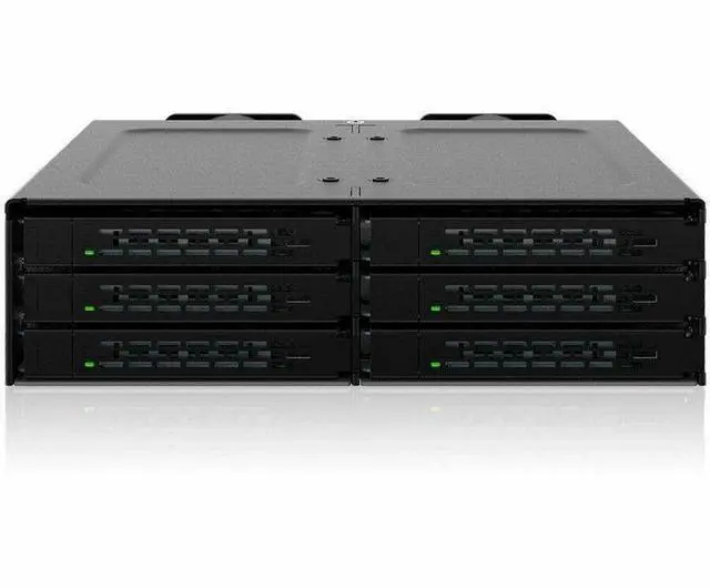 Alt view image 16 of 20 - Icy Dock ToughArmor 6-Bay 2.5" U.2/U.3 NVMe SSD PCIe 4.0 Mobile Rack Enclosure