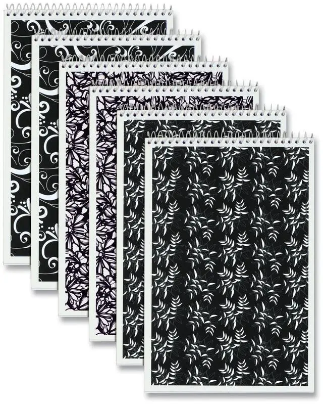 Main image of Tops Fashion Steno Pad Gregg Rule Assorted Floral 80 6 x 9 Sheets 6/Pk 80230