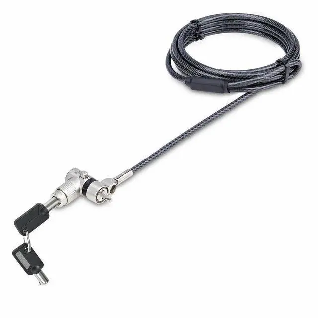 Alt view image 8 of 14 - StarTech 25-Pack Universal Laptop Lock 6.6ft (2m), Master Keyed Locking Cable
