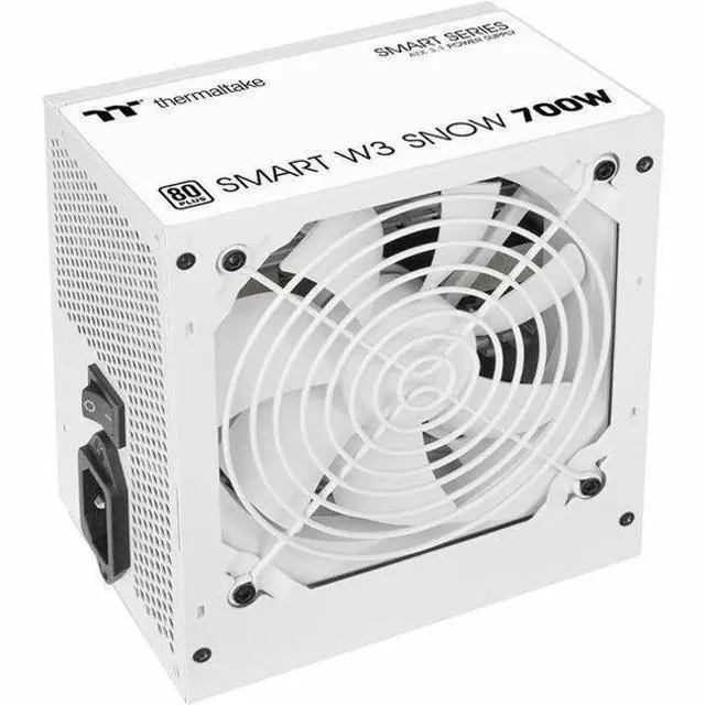 Alt view image 9 of 13 - Thermaltake Smart W3 SP3-700AH2NLW 700W Power Supply - White - Internal - 120 V AC, 230 V AC Input - 3.3 V DC, 5 V DC, 12 V DC, -12 V DC, 5 V SB Output - 700 W - Active PFC - 1 +12V Rails - 1 Fan(s) -