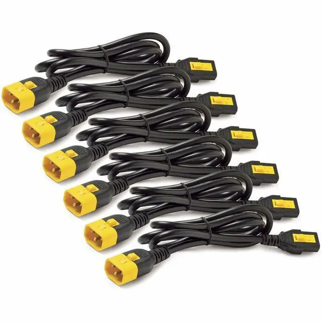 Alt view image 5 of 5 - APC by Schneider Electric Power Cord Kit (6 ea), Locking, C13 to C14, 1.8m, North America