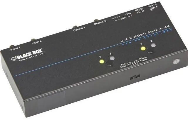 Main image of Black Box 4K HDMI Matrix Switch - 2 x 2