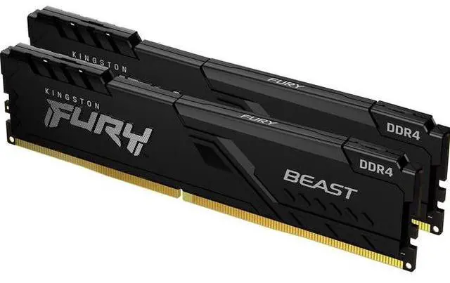Main image of Kingston Fury Beast 2x16GB DDR4 3200MHz 288pin DIMM Memory Kit KF432C16BB1K2/32