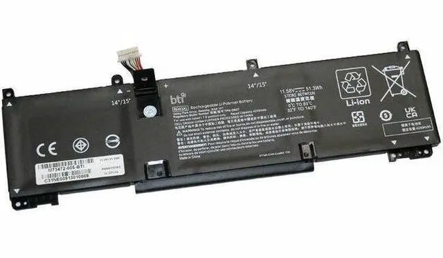 Alt view image 2 of 2 - BTI M73472-005-BTI 3-Cell 11.58V Li-ion Notebook Battery For Select HP Laptops