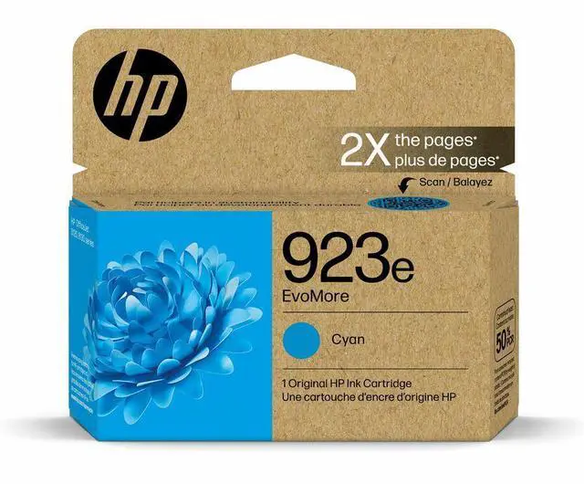 Alt view image 8 of 8 - HP 923E 4K0T4LN Cyan Original Ink Cartridge