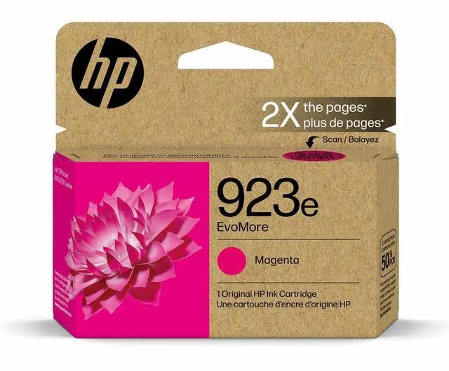 Alt view image 8 of 8 - HP EvoMore 923e Original High Yield Inkjet Ink Cartridge Magenta 1 Pack 4K0T5LN