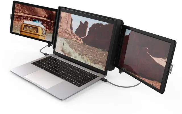 Alt view image 3 of 12 - Xebec Tri-Screen 2 10.1" IPS 60Hz LCD Monitor XTS2