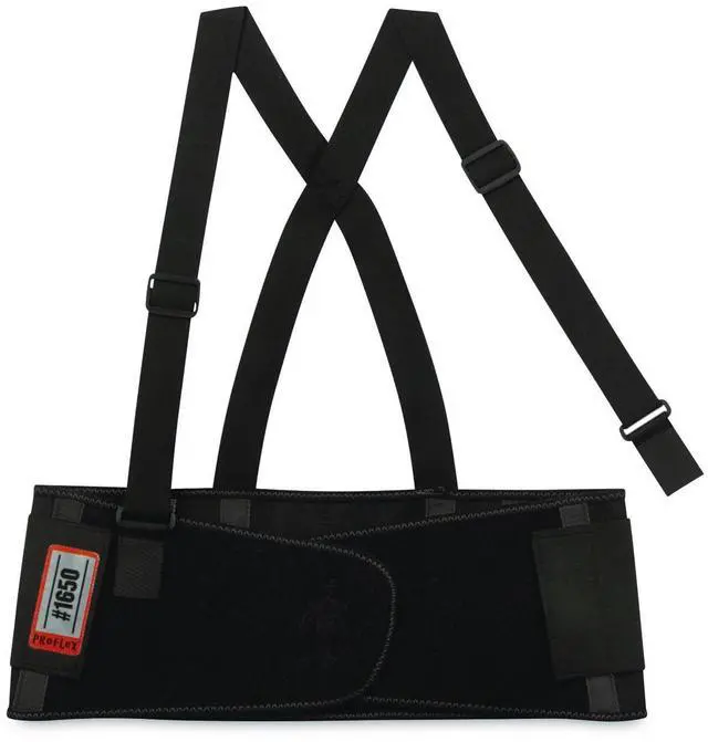 Alt view image 8 of 14 - 1650 4XL Black Economy Elastic Back Support