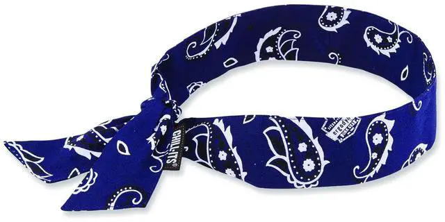 Alt view image 7 of 7 - Cooling Bandana,Universal,Blue CHILL-ITS BY ERGODYNE 6700