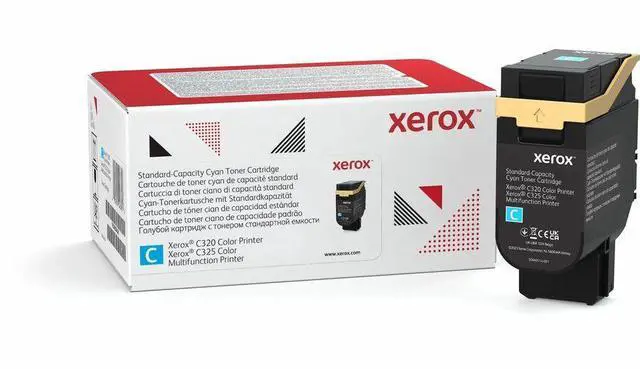 Alt view image 2 of 6 - Xerox Genuine Cyan Standard Capacity Toner Cartridge 006R04820