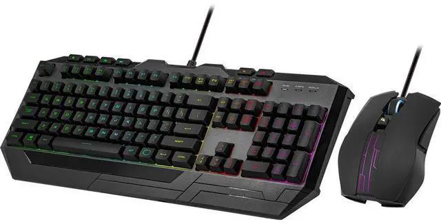 Alt view image 9 of 9 - Cooler Master Devastator 3 RGB Gaming Combo - USB 1.1 Type A Membrane Cable Keyboard - Black - USB 2.0 Cable Mouse - Optical - 4800 dpi - Symmetrical - Compatible with PC