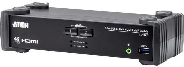 Main image of Aten 2-Port USB 3.0 4K HDMI KVMP Switch CS1822