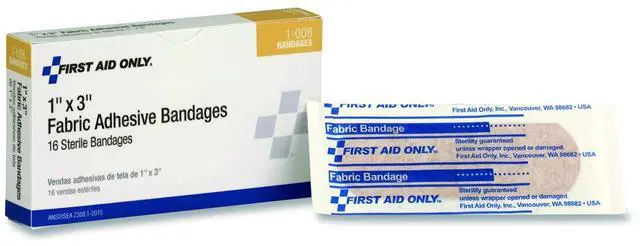 Alt view image 2 of 2 - Fabric Adhesive Bandages 1 x 3 16/Box 1008