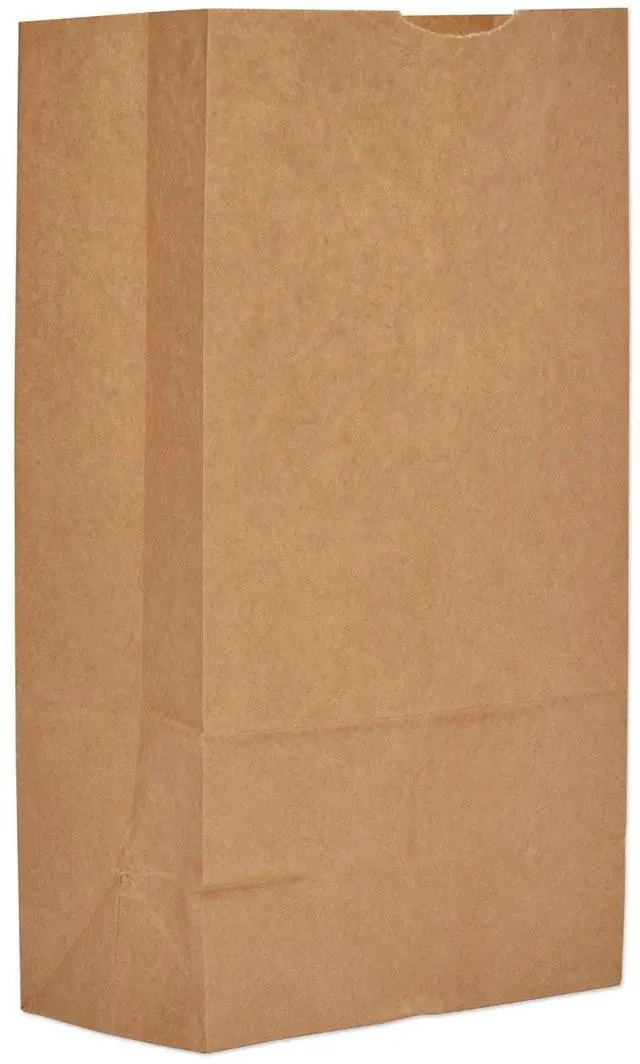 Alt view image 3 of 3 - Grocery Paper Bags 12# Size Extra-Heavy-Duty 60# Basis Weight 7" x 4.38" x 13.75" Kraft 500/Bundle 130312500PKBL