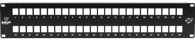 Main image of Black Box GigaStation2 High-Density Multimedia Patch Panel 48-Port 2U
