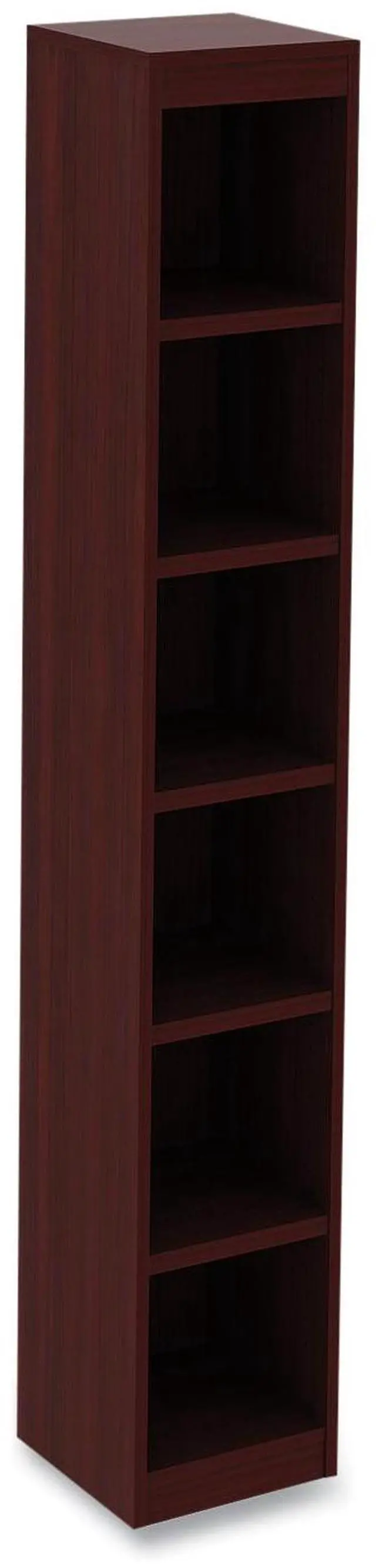 Main image of Alera Valencia Series Narrow Profile Bookcase Six-Shelf 11.81w x 11.81d x 71.73h Mahogany ALEVA67212MY