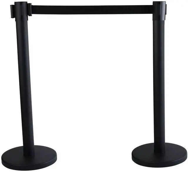 Alt view image 2 of 2 - Economy Crowd Control Assorted Materials 14" x 35" x 9 ft 6" Black 2/Carton 16600