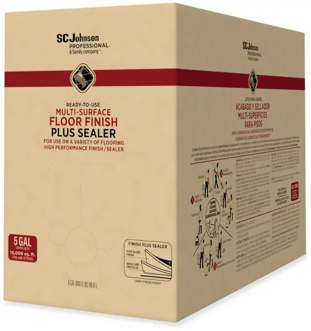 Main image of Ready-To-Use Multi-Surface Floor Finish Plus Sealer, Light Fresh Scent, 5 gal