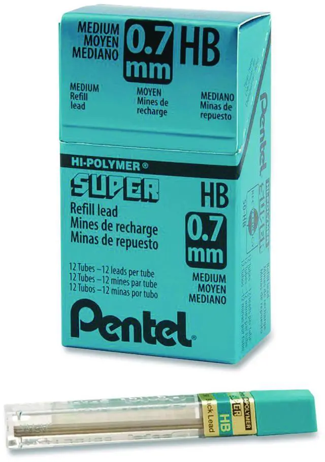 Alt view image 6 of 12 - Pentel 50HBBX Super Hi-Polymer Leads