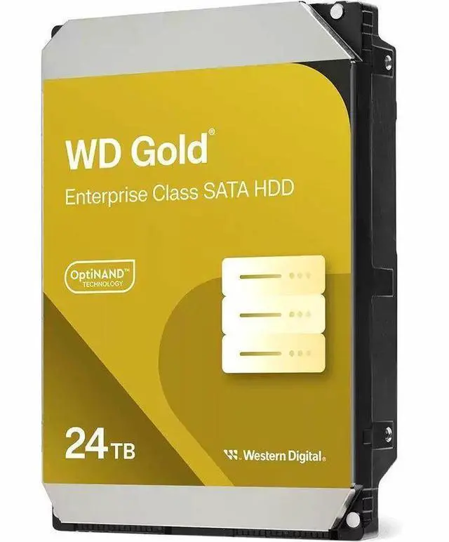 Alt view image 4 of 10 - WD Gold WD242KRYZ 24 TB Hard Drive - 3.5" Internal - SATA (SATA/600) - Conventional Magnetic Recording (CMR) Method - Storage System, Data Center, Server Device Supported - 7200rpm